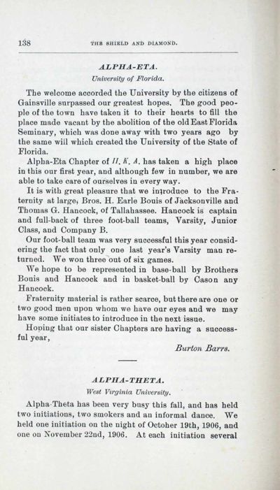 Alpha-Theta, December 1906